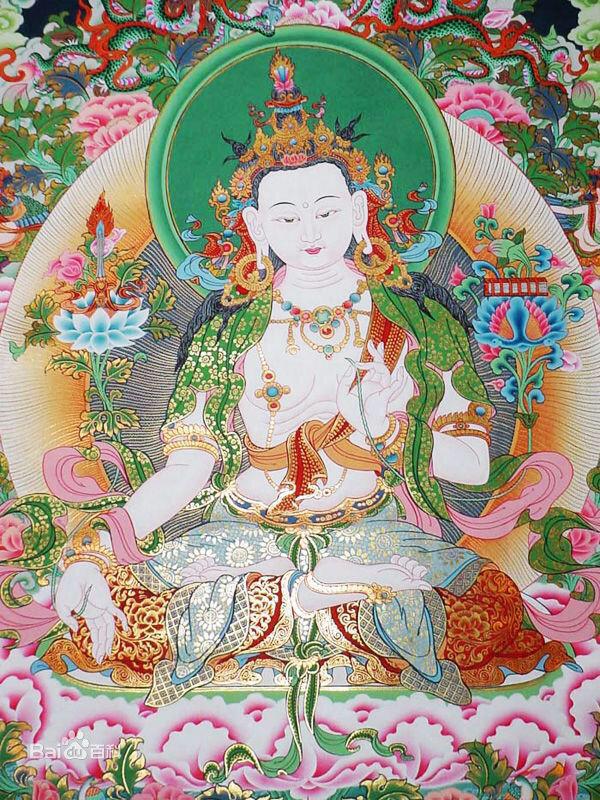 文殊是佛教四大菩萨之一，是大智慧的象征