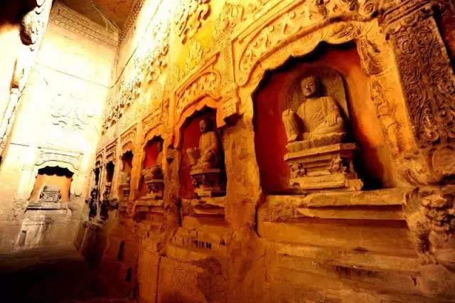 香汤山石窟历史悠久，感受着沧桑和佛教艺术的魅力